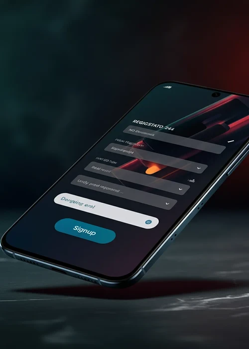 Fastpay Casino registration form interface showing email, password, and currency selection for quick account setup, ready for new players.